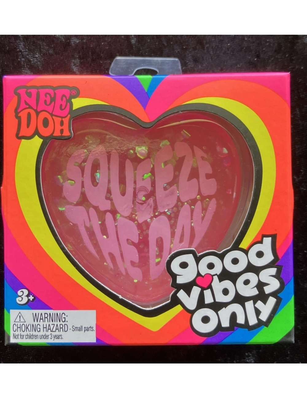 Pink Heart Squeeze Toy - Good Vibes Only